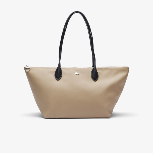 Lacoste Athena Shopping Bag in "Eco Sand Noir"