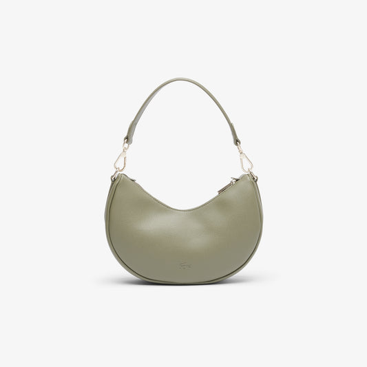 Lacoste Small Champs-Élysées Half-Moon Bag in Kaki (Color Code N93)