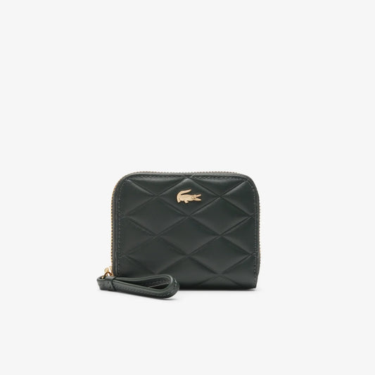 Lacoste Women's Small Crocodelle Leather Coin Purse in Sinople • B43