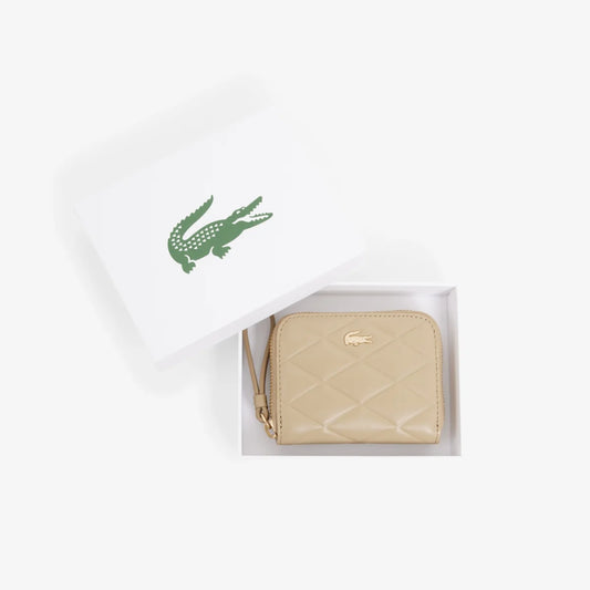 Lacoste Women's Small Crocodelle Leather Coin Purse in Viennois • C87