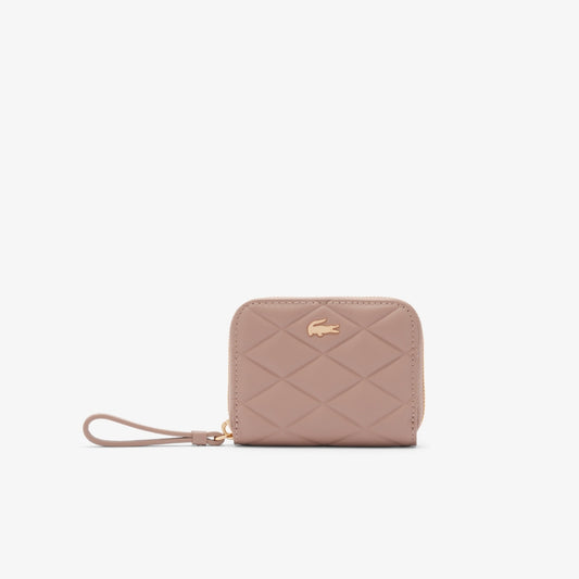 Lacoste Women's Small Crocodelle Leather Coin Purse in Taupe • N81