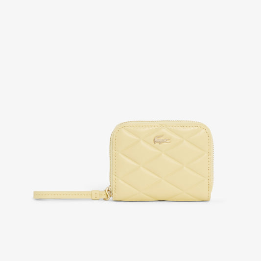 Lacoste Women's Small Crocodelle Leather Coin Purse in Soja • T31