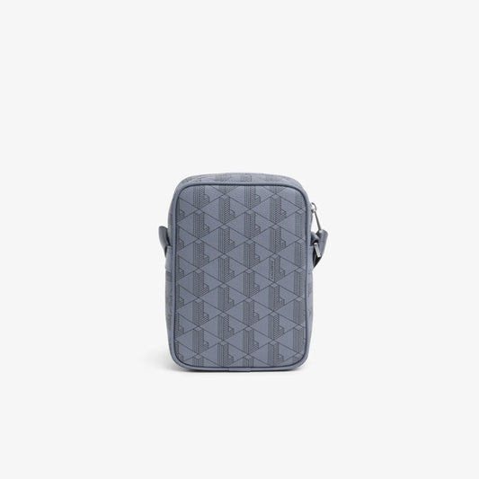 Lacoste Men's The Blend Satchel (Mono Folkstone Gray Abime • T22)
