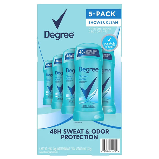 Degree Antiperspirant Deodorant Shower Clean 48‑Hour Sweat & Odor Protection