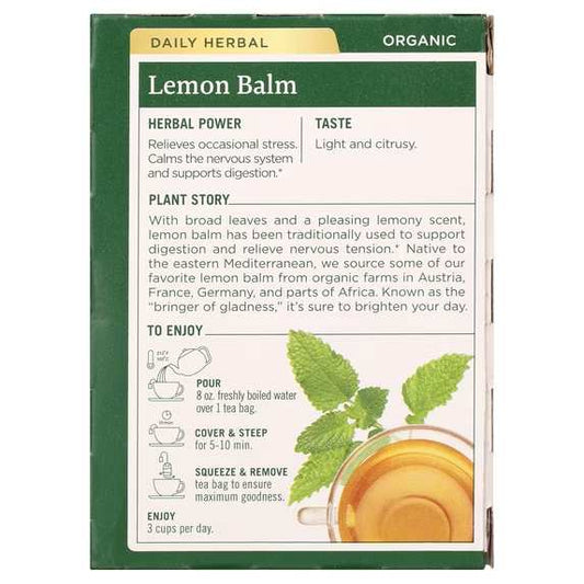 Traditional Medicinals Organic Lemon Balm Tea