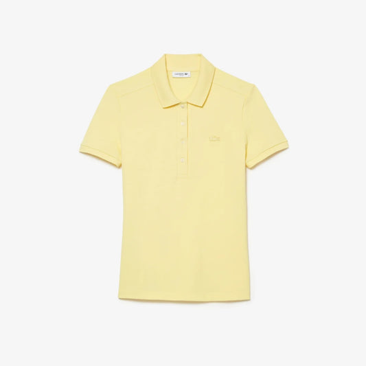Lacoste Women's L.12.D Slim Fit Stretch Mini Piqué Polo Shirt (Yellow • 107)