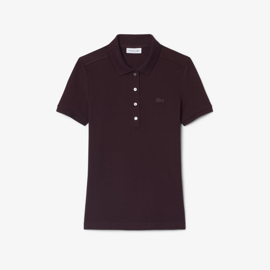 Lacoste Women's L.12.D Slim Fit Stretch Mini Piqué Polo Shirt in Oxalis • 3KE