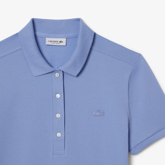 Lacoste Women's L.12.D Slim Fit Stretch Mini Piqué Polo Shirt in Delphinium • 5QD