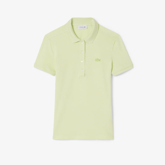 Lacoste Women's L.12.D Slim Fit Stretch Mini Piqué Polo Shirt (Sencha • BIC)