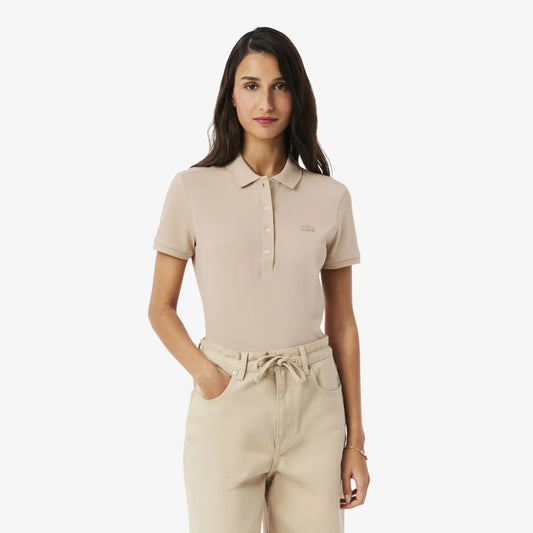 Lacoste Women's L.12.D Slim Fit Stretch Mini Piqué Polo Shirt in Lionne • X6F