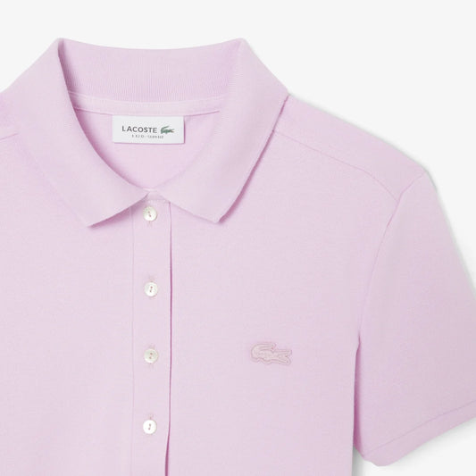 Lacoste Women's L.12.D Slim Fit Stretch Mini Piqué Polo Shirt (Albizia • Z4H)