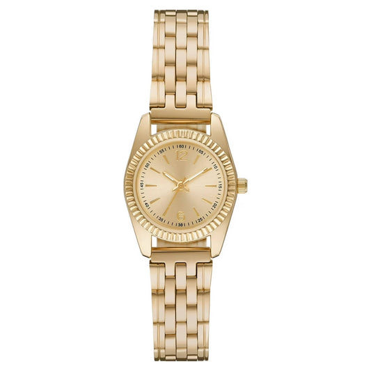 Time &amp; Tru Women's Wristwatch: Gold Tone Bracelet Watch (Model: FMDOTT079)