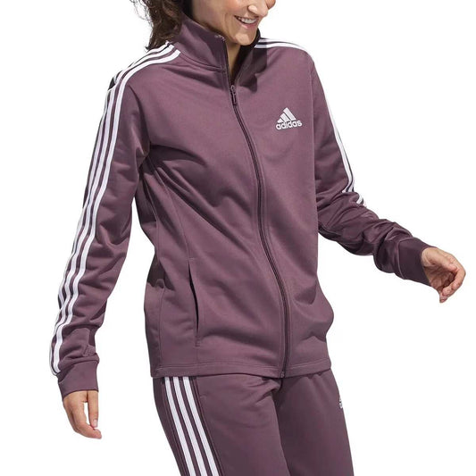 Adidas Ladies' 3-Stripes Track Jacket in Purple