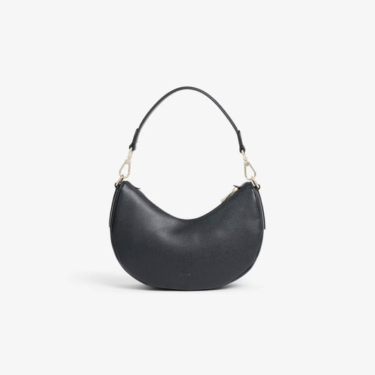 Lacoste Small Champs-Élysées Half-Moon Bag in Black (Color Code 000)