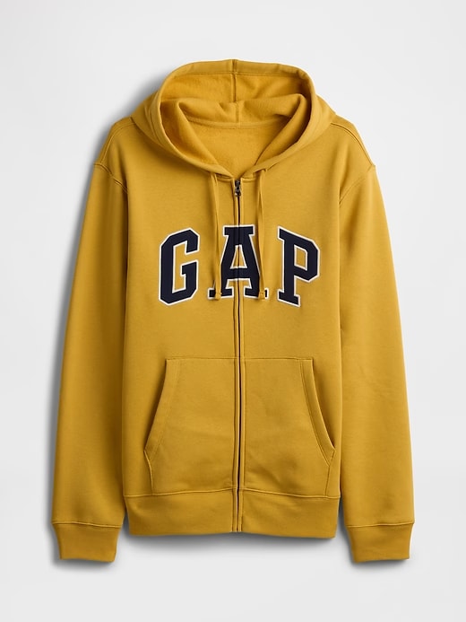Relaxed Men Gap Logo Zip Hoodie - Honey I'm Home
