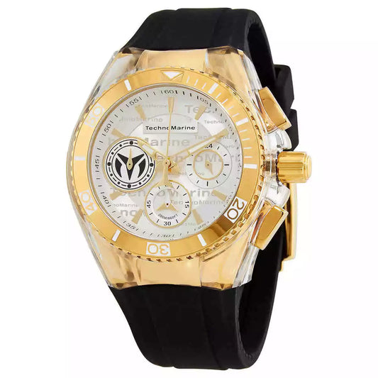 TechnoMarine Women's Cruise California 40mm Stainless Steel Case Black Watch - (TM-118136)