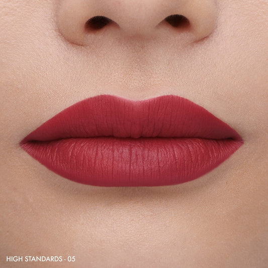 Sephora Collection Matte Velvet Lipstick | 5 High Standards - Red, Pink