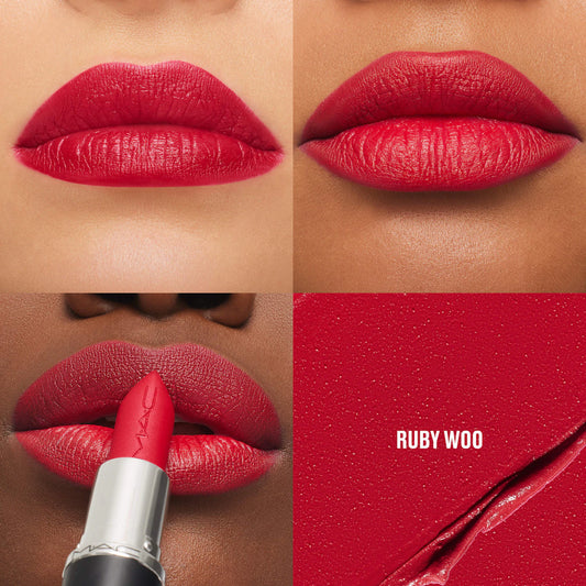 MAC Cosmetics Mini M·A·Cximal Silky Matte 12HR Wear Lipstick in Ruby Woo