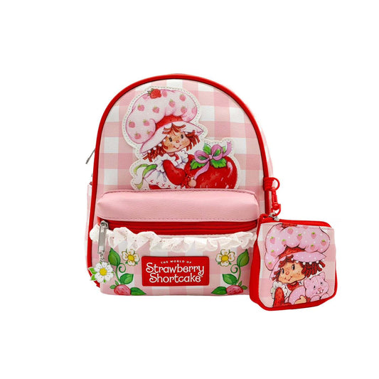 Licensed Kids 10.5" Mini Backpack with Coin Purse in Strawberry Shortcake