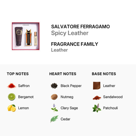 Salvatore Ferragamo Men’s Spicy Leather Gift Set