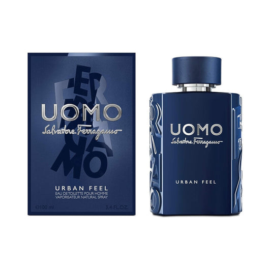 Salvatore Ferragamo Men's Uomo Urban Feel EDT Spray 3.4 oz / 100 ml