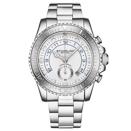 Stuhrling Original Aquadiver Quartz White Dial Men's Watch