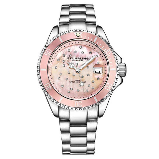 Stuhrling Original Vogue Pink Dial Ladies Watch