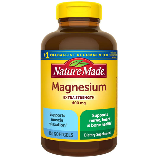 Nature Made Extra Strength Magnesium Oxide 400 mg 150 Softgels