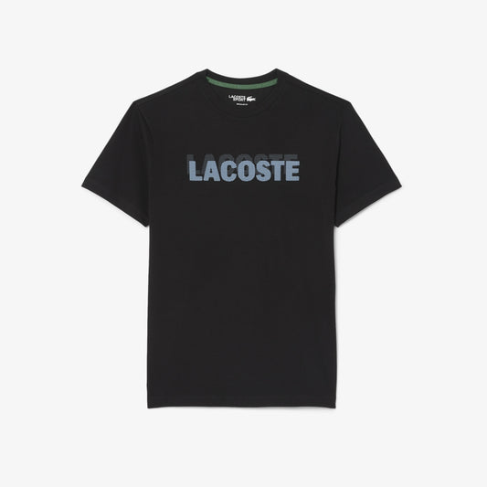 Lacoste Men's Ultra Dry Graphic Print Sport T-shirt (Black/Aphylla • 463)
