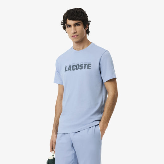 Lacoste Men's Ultra Dry Graphic Print Sport T-shirt (Aphylla/Navy Blue • 9N5)