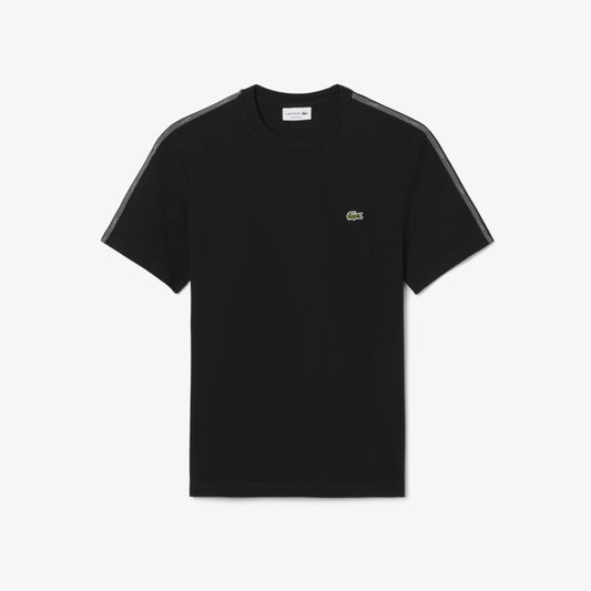 Lacoste Men's Branded Stripe Band T-shirt (Black • 031)