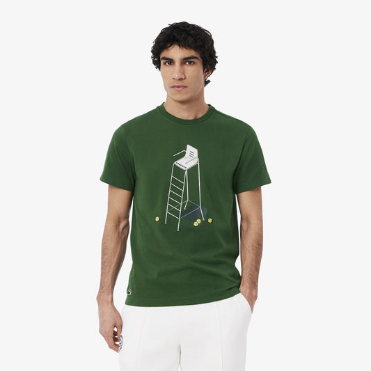 Lacoste Tennis Heritage Print T-shirt - Green