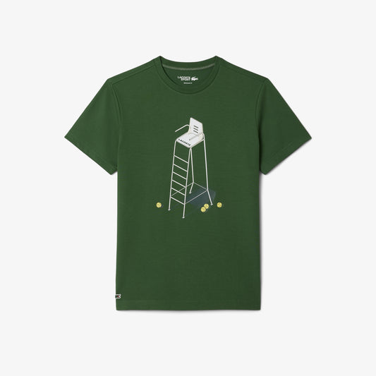 Lacoste Tennis Heritage Print T-shirt - Green