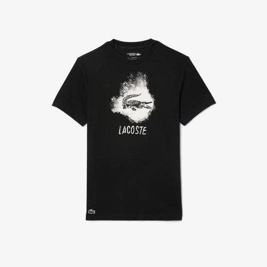Lacoste Ultra Dry Graphic Sport T-shirt - Black