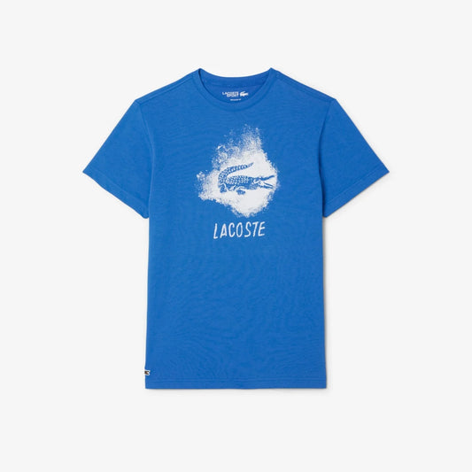 Lacoste Ultra Dry Graphic Sport T-shirt - Gipsy Blue