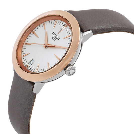 Tissot Glendora Quartz Diamond Cream Opalin Dial Ladies Watch (Item No. T929.210.46.266.00)