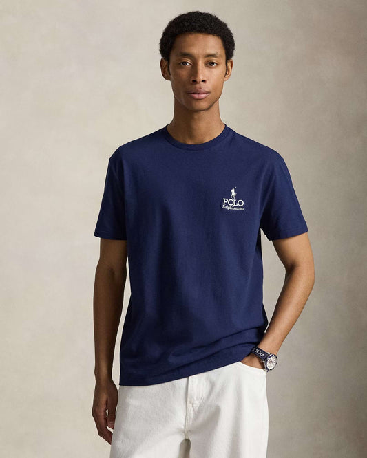 Polo Ralph Lauren Men’s Classic Fit Logo Jersey T-Shirt in Newport Navy