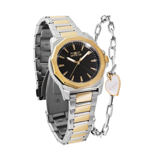 Invicta Speedway Lady 34mm (Two-Tone Gold/Steel with Black Dial)