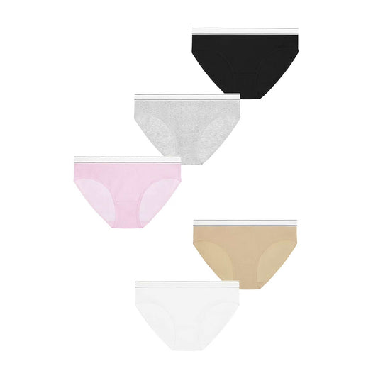 No Boundaries Stretch Ribbed Hipster Panties (5-Pack)