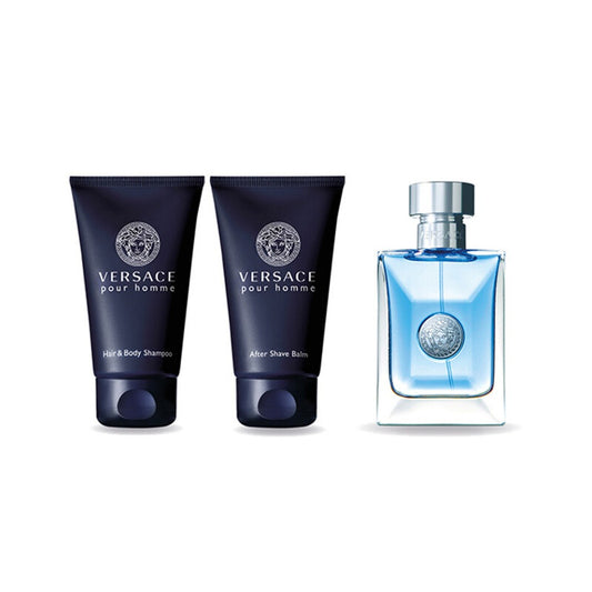 Versace Men's Pour Homme 3-Piece EDT Gift Set (Travel/Medium Size)
