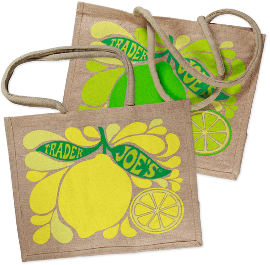 Trader Joe's Citrus Jute Bag