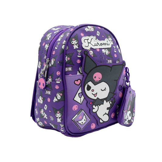 Licensed Kids 10.5" Mini Backpack with Coin Purse in Kuromi