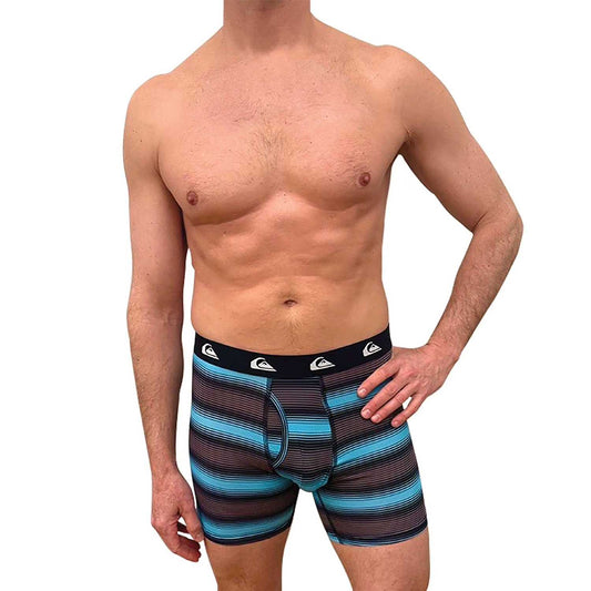 Quiksilver Men's 4-Pack Performance Mesh Boxer Brief in the Blue/Black Pack