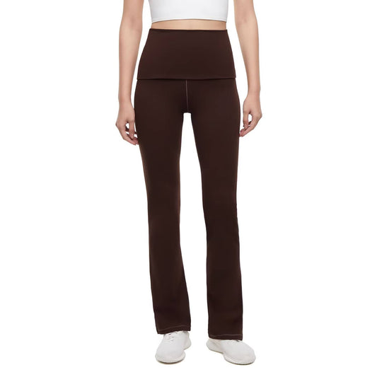 GapFit Women's Foldover Leggings (Brown)