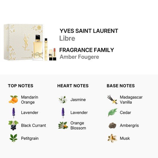 Yves Saint Laurent Ladies Libre 3pcs EDP Gift Set