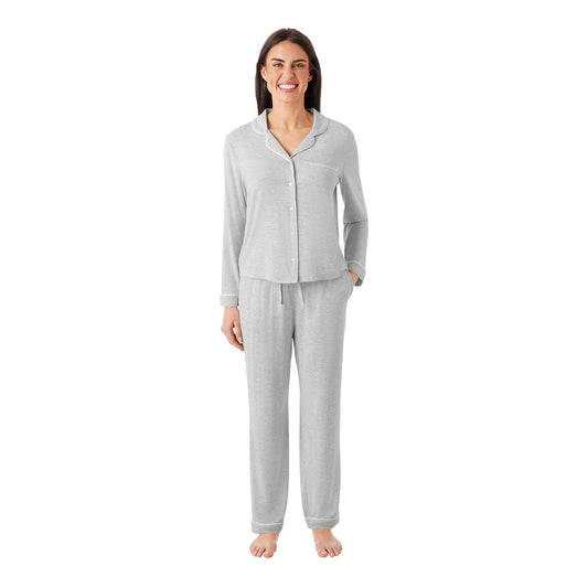 Member's Mark DreamMark Women's 2-Piece Notch Collar Pajama Set in Grey